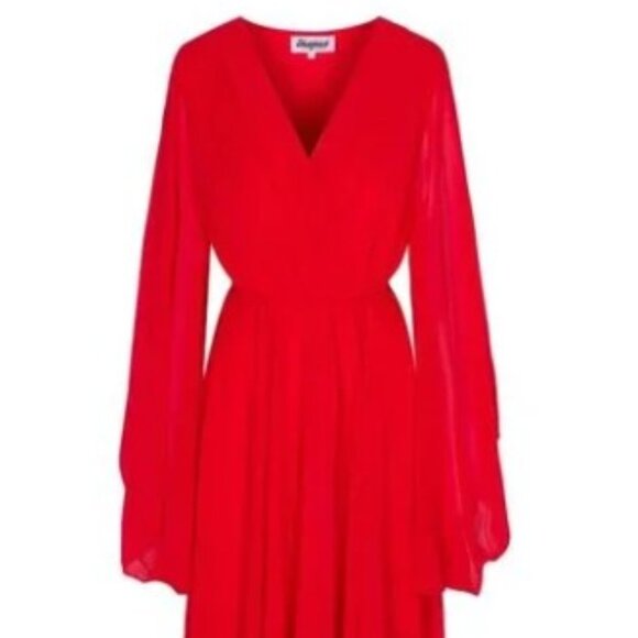 Meghan LA Sunset Maxi Dress in cherry red - Picture 2 of 4